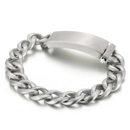Bracciale Da Uomo Street Cool In Titanio Con Finitura Sabbia