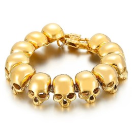 Braccialetti In Titanio Alla Moda Da Uomo Tide Per Uomo, Braccialetti Con Teschio