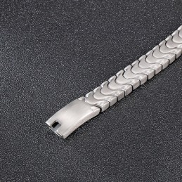 Bracciale Da Uomo In Titanio Alla Moda Con Superficie Sabbiata