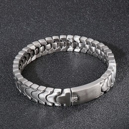 Bracciale Da Uomo In Titanio Alla Moda Con Superficie Sabbiata