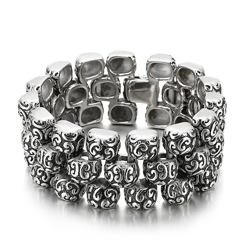 Bracciale In Titanio Grezzo Da Uomo Bracciale In Titanio Grezzo Da Uomo