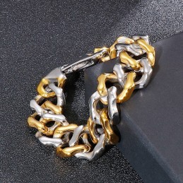 Braccialetti Inter-Gold Da Uomo Con Quattro Lati A Molatura