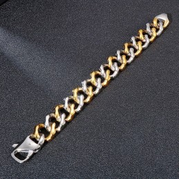 Braccialetti Inter-Gold Da Uomo Con Quattro Lati A Molatura