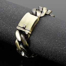 Bracciale Alla Moda Abbagliante In Bronzo E Titanio