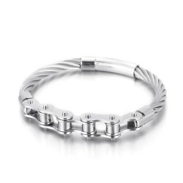 Bracciale Da Motociclista In Titanio Stile Chic Per Uomo E Donna