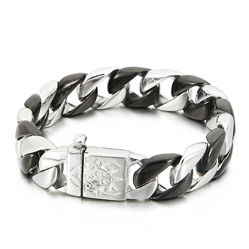Bracciale In Titanio Nero Per Uomo Bracciale In Titanio Nero Per Uomo