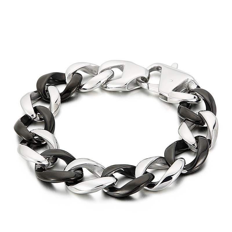 Bracciale In Titanio Nero Per Uomo Bracciale In Titanio Nero Per Uomo