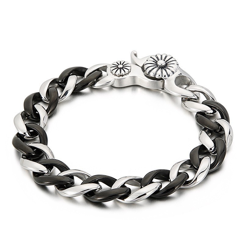 Bracciale In Titanio Nero Per Uomo Bracciale In Titanio Nero Per Uomo