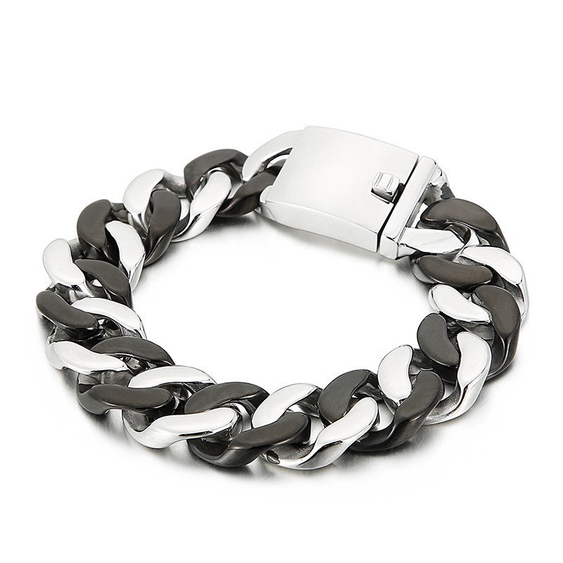 Bracciale In Titanio Nero Per Uomo Bracciale In Titanio Nero Per Uomo