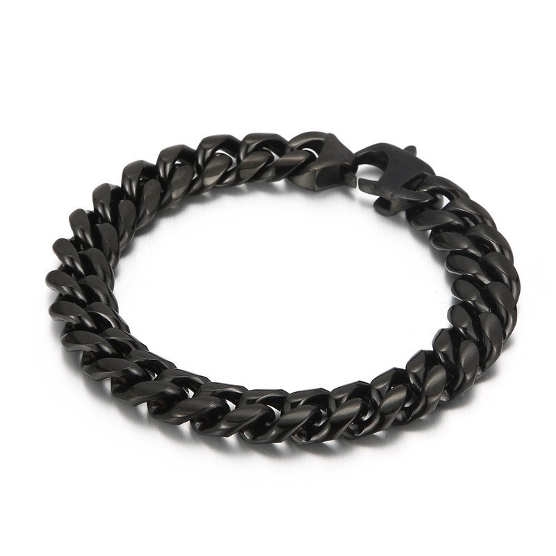Bellissimo Bracciale A Catena Cubana In Titanio Bellissimo Bracciale A Catena Cubana In Titanio
