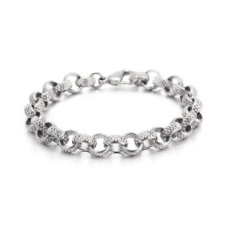 Bracciale In Titanio A Forma Di O Con Croce Antica Ed Elegante