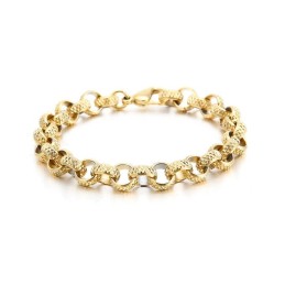 Bracciale In Titanio A Forma Di O Con Croce Antica Ed Elegante