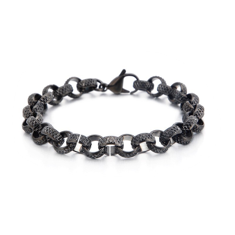 Bracciale In Titanio A Forma Di O Con Croce Antica Ed Elegante Bracciale In Titanio A Forma Di O Con Croce Antica Ed Elegante