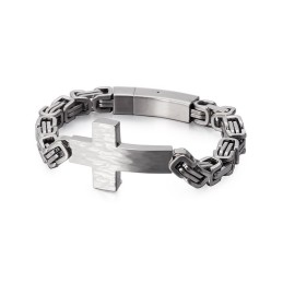 Bracciale A Croce Con Catena Posteriore Imperatore Da Uomo