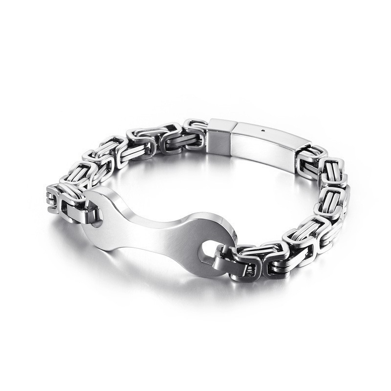 Bracciale A Catena In Titanio Da Uomo Fashion Tide Emperor Bracciale A Catena In Titanio Da Uomo Fashion Tide Emperor