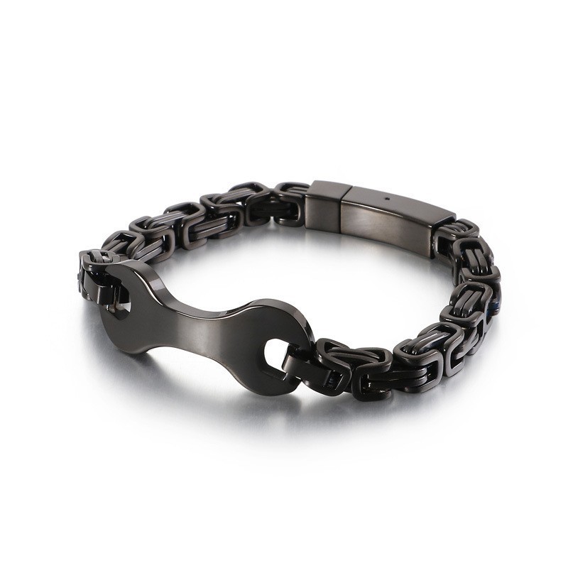 Bracciale A Catena In Titanio Da Uomo Fashion Tide Emperor Bracciale A Catena In Titanio Da Uomo Fashion Tide Emperor