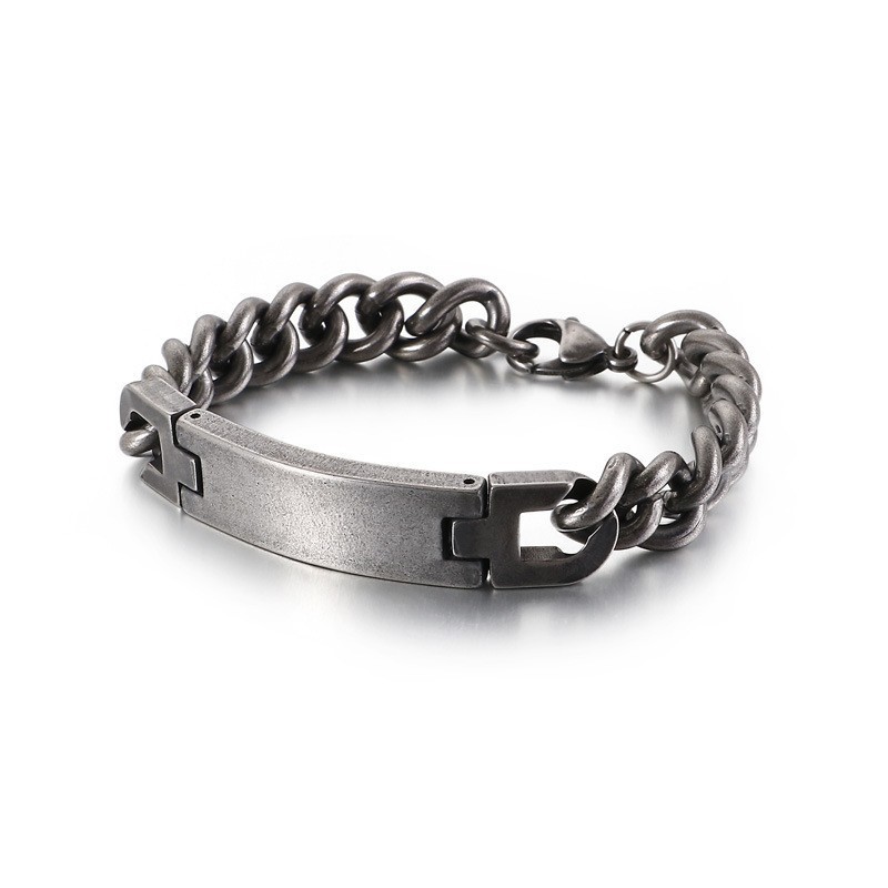 Bracciale In Titanio Da Uomo Fashion Bend Bracciale In Titanio Da Uomo Fashion Bend
