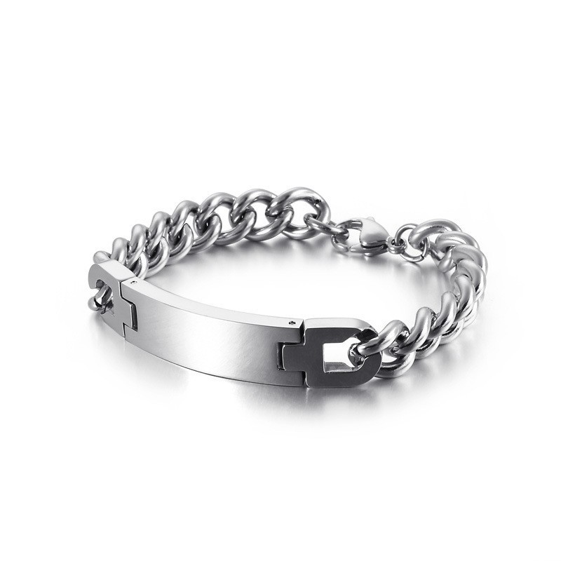 Bracciale In Titanio Da Uomo Del Marchio Fashion Bend Bracciale In Titanio Da Uomo Del Marchio Fashion Bend