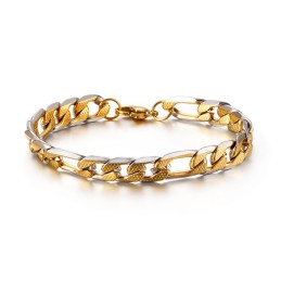 Bracciale Laterale In Titanio Con Catena Da Uomo