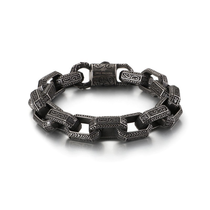 Nuovo Bracciale Tide In Titanio Da Uomo Chic Nuovo Bracciale Tide In Titanio Da Uomo Chic