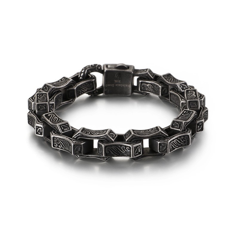 Nuovo Bracciale Chic Da Uomo In Titanio Nuovo Bracciale Chic Da Uomo In Titanio
