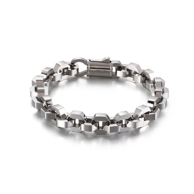Bracciale Alla Moda Geometrico Da Uomo In Titanio Tide Accessories Bracciale Alla Moda Geometrico Da Uomo In Titanio Tide Accessories