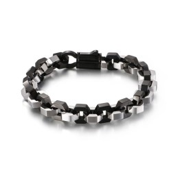 Bracciale Geometrico In Titanio Da Uomo