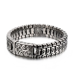 Bracciale Con Fibbia A Forma Di Fiore In Titanio