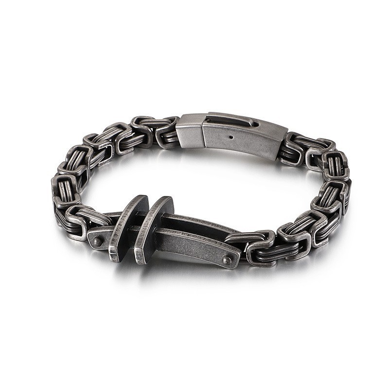 Nuovi Bracciali In Titanio Da Uomo, Bracciali Classici Con Croce Nuovi Bracciali In Titanio Da Uomo, Bracciali Classici Con Croce