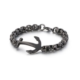 Bracciale In Titanio Con Ancora Per Barca Alla Moda In Vendita