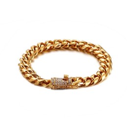 Bracciale In Titanio Con Diamante Da Uomo Hip-Hop Tide