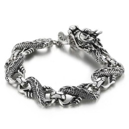 Bracciale Da Uomo In Titanio Con Drago