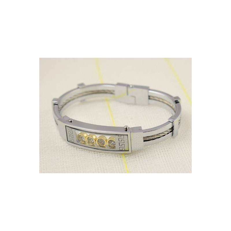 Braccialetti Da Uomo In Titanio Con Diamanti Braccialetti Da Uomo In Titanio Con Diamanti