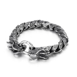 Bracciale Da Uomo In Titanio Retro Cool Double Tap