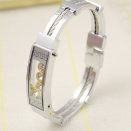 Braccialetti Da Uomo In Titanio Con Diamanti