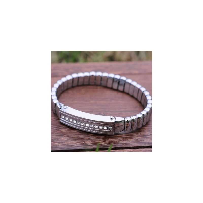 Braccialetti Da Uomo In Titanio Con Diamanti Braccialetti Da Uomo In Titanio Con Diamanti