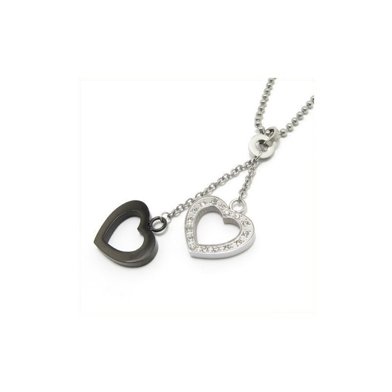 Collana Con Ciondolo A Forma Di Cuore Con Diamanti, Regalo Di Moda Collana Con Ciondolo A Forma Di Cuore Con Diamanti, Regalo Di Moda