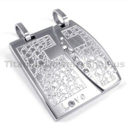 Ciondoli Love Titanium Lovers Con Catene Senza Diamanti