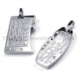 Ciondoli Love Titanium Lovers Con Catene Senza Diamanti