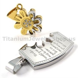 Ciondoli Gloden Titanium Lovers - Catene Gratuite