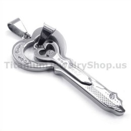 Ciondoli Con Chiave Love Titanium Lovers - Catene Gratuite