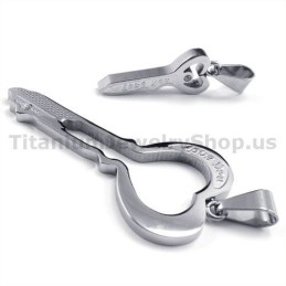 Ciondoli Con Chiave Love Titanium Lovers - Catene Gratuite