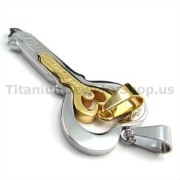 Ciondoli Chiave Gloden Titanium Lovers - Catene Gratuite