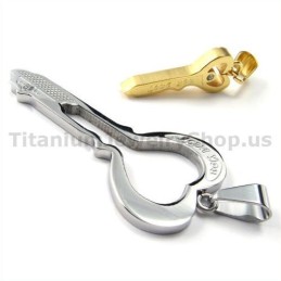 Ciondoli Chiave Gloden Titanium Lovers - Catene Gratuite