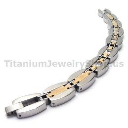 Bracciale Da Uomo In Titanio Con Diamanti