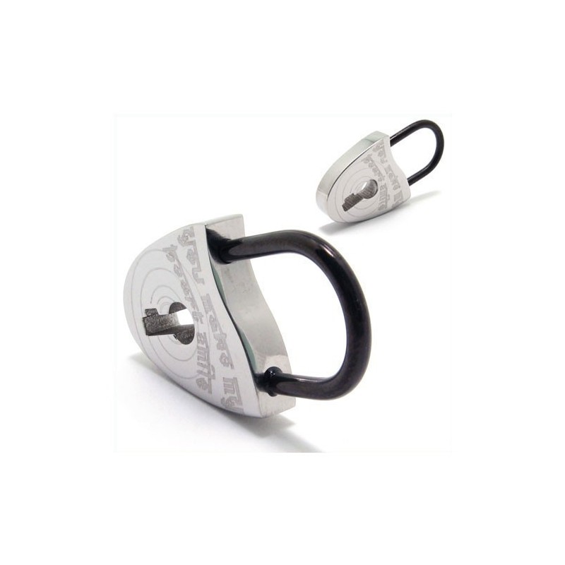 Collana Con Ciondolo A Forma Di Lucchetto In Titanio, Regalo Di Moda Per Un Amico Collana Con Ciondolo A Forma Di Lucchetto In Titanio, Regalo Di Moda Per Un Amico