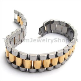 Bracciale Da Uomo In Titanio Dorato