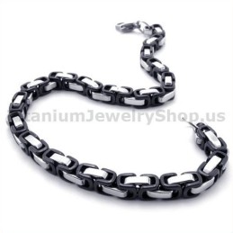 Bracciale Da Uomo In Titanio Nero