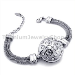 Bracciale Da Donna In Titanio Con Diamanti