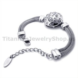 Bracciale Da Donna In Titanio Con Diamanti